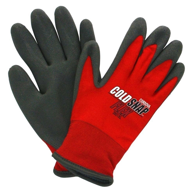 Cordova 3905 Cold Snap MAX Winter Work Gloves - Lined, 3 Pair Pack (Sizes MD - XL)