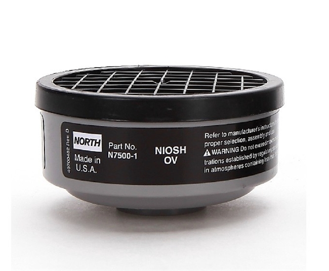 Honeywell Organic Vapor Cartridge N75001L NIOSH Respirator Filter North N7500-1 